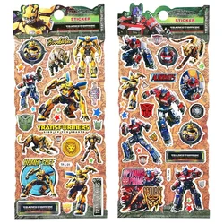 Transformers Car Children Stickers Bumblebee Optimus Prime Bubble Stickers Children Toys Notebook Reward Stickers Wholesale