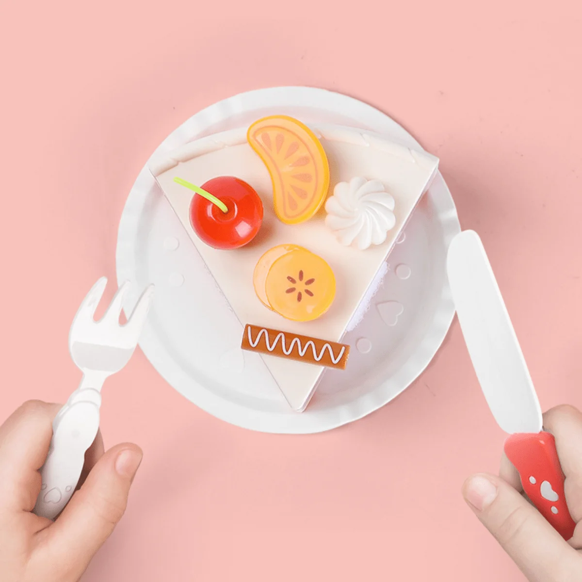 مجموعة مطبخ محاكاة كعكة الفاكهة DIY للأطفال، هدايا عيد الميلاد والهالوين للأطفال، لا تتطلب بطاريات