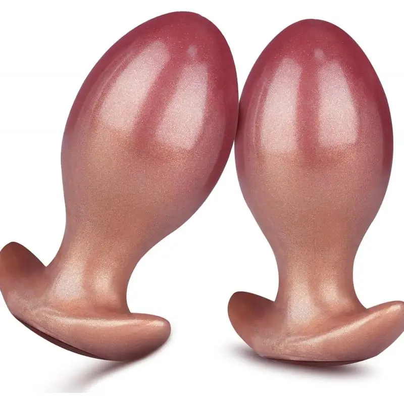 Anal Plug Wearable Egg Shaped Anal Dilator Trainer Silicone G-spot Prostate Massager Couples Sex Toys For Men Women Masturbation