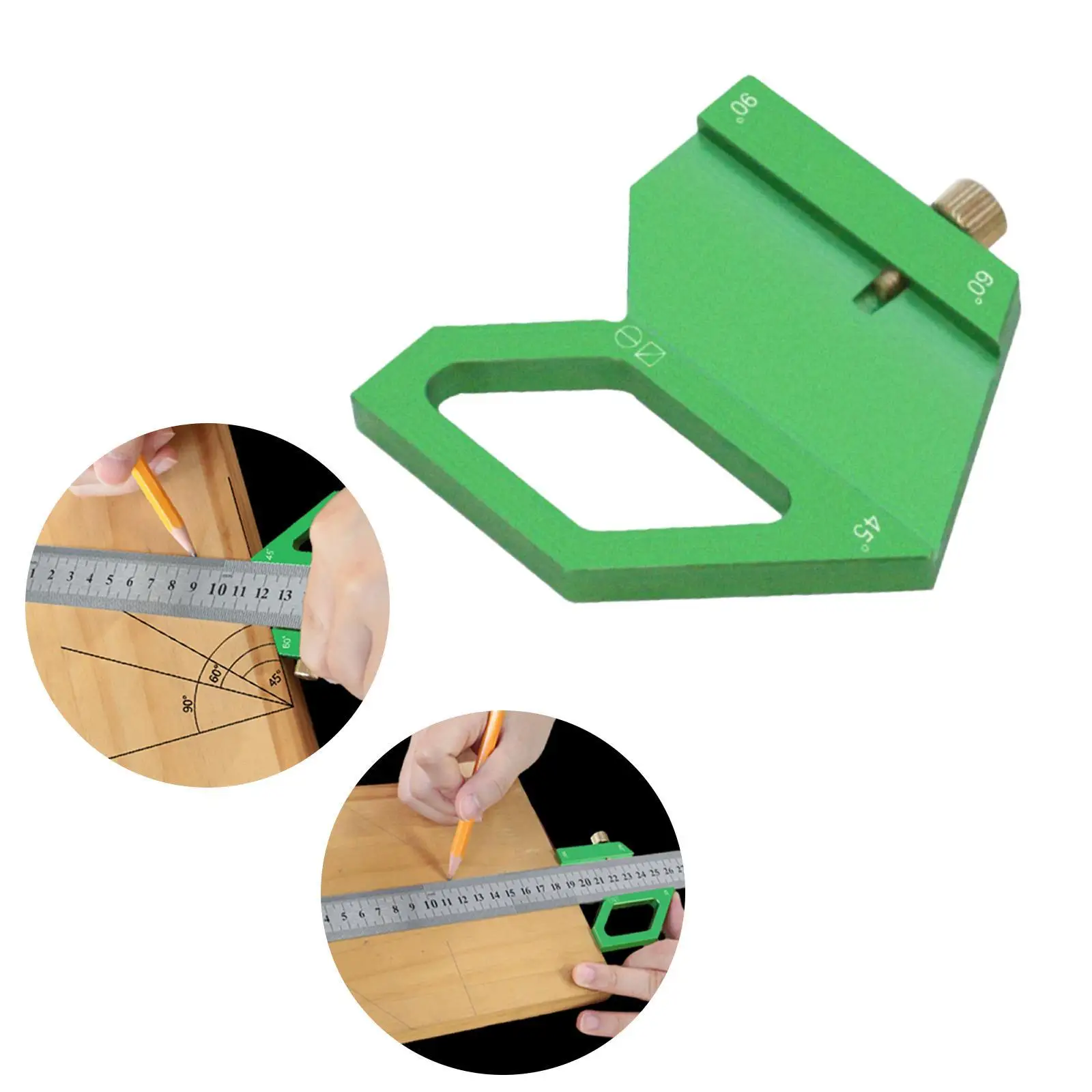 Woodworking Positioning Block Layout Lightweight Multifunctional Multi-angle Marking Ruler Positioning Block for Woodworker