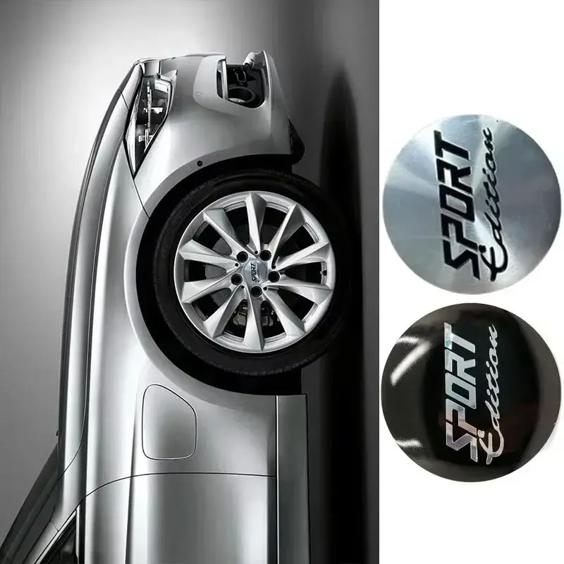 

4PCS 56mm Sport Logo Alloy Car Wheel Hub Center Stickers for Hyundai Subaru Chevrolet Suzuki Mazda Land Rover Auto Accessories