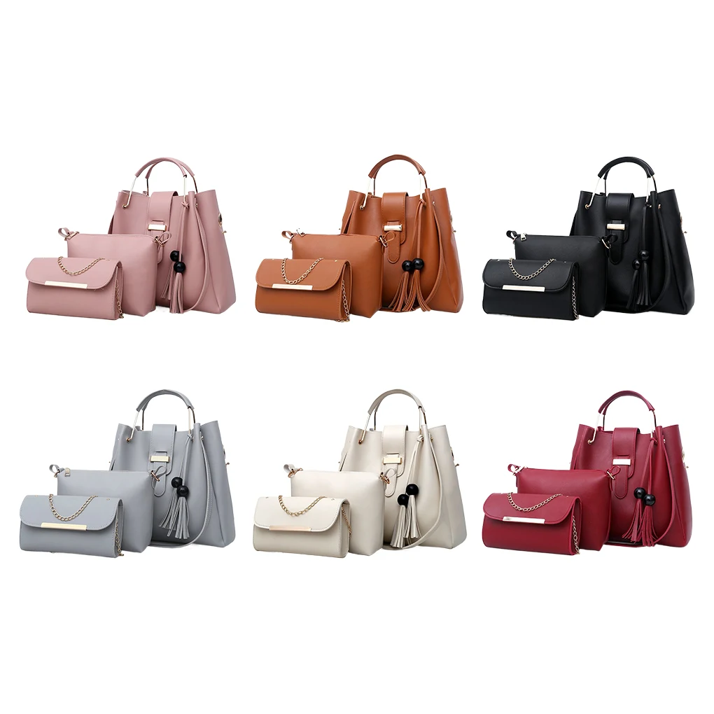 

Fashion women’s Luxurious Tote Bag Multifunction Shoulder Bag 3pieces Elegant Women Handbags Bag Ladies Purse