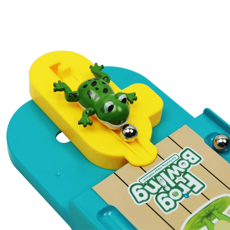 Cartoon Mini Bowling Set Toys Table Game Frog Bowling Children\'s Toy Party Table Interactive Sport Games For Kids Adults