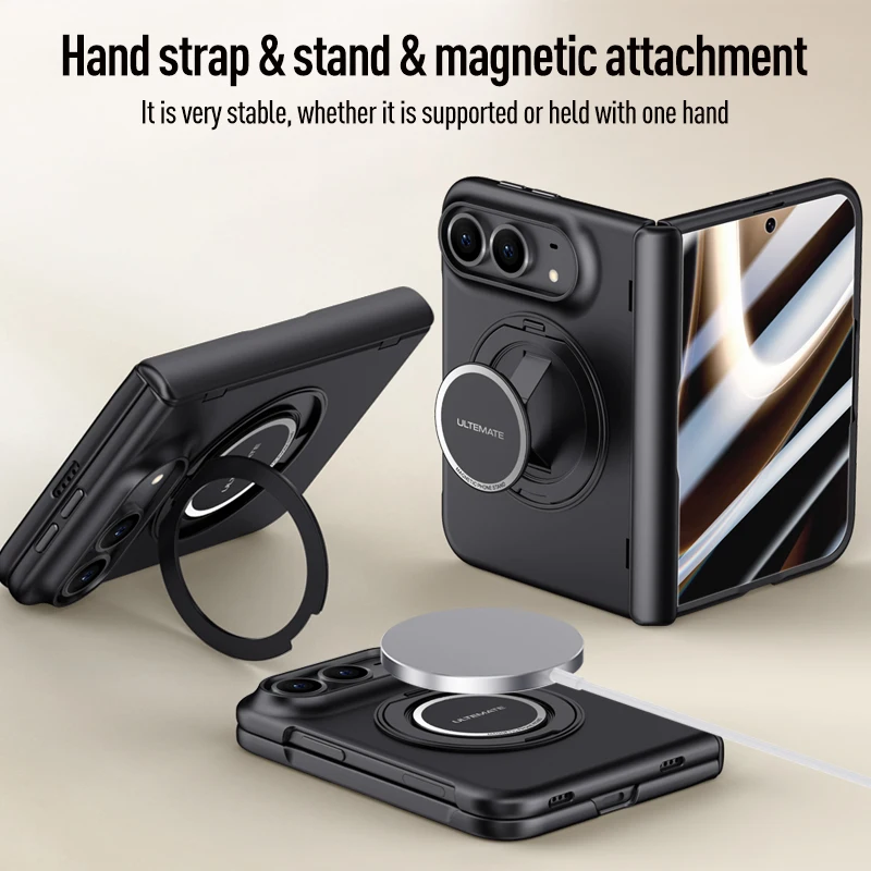 Luxury Luxury 360 Rotating Magnetic Stand Hand Strap Case for iPhone Duo 18 Duo Fold Wide Shockproof for Magsafe Film-Integrated Cover - Aliexpress Deal