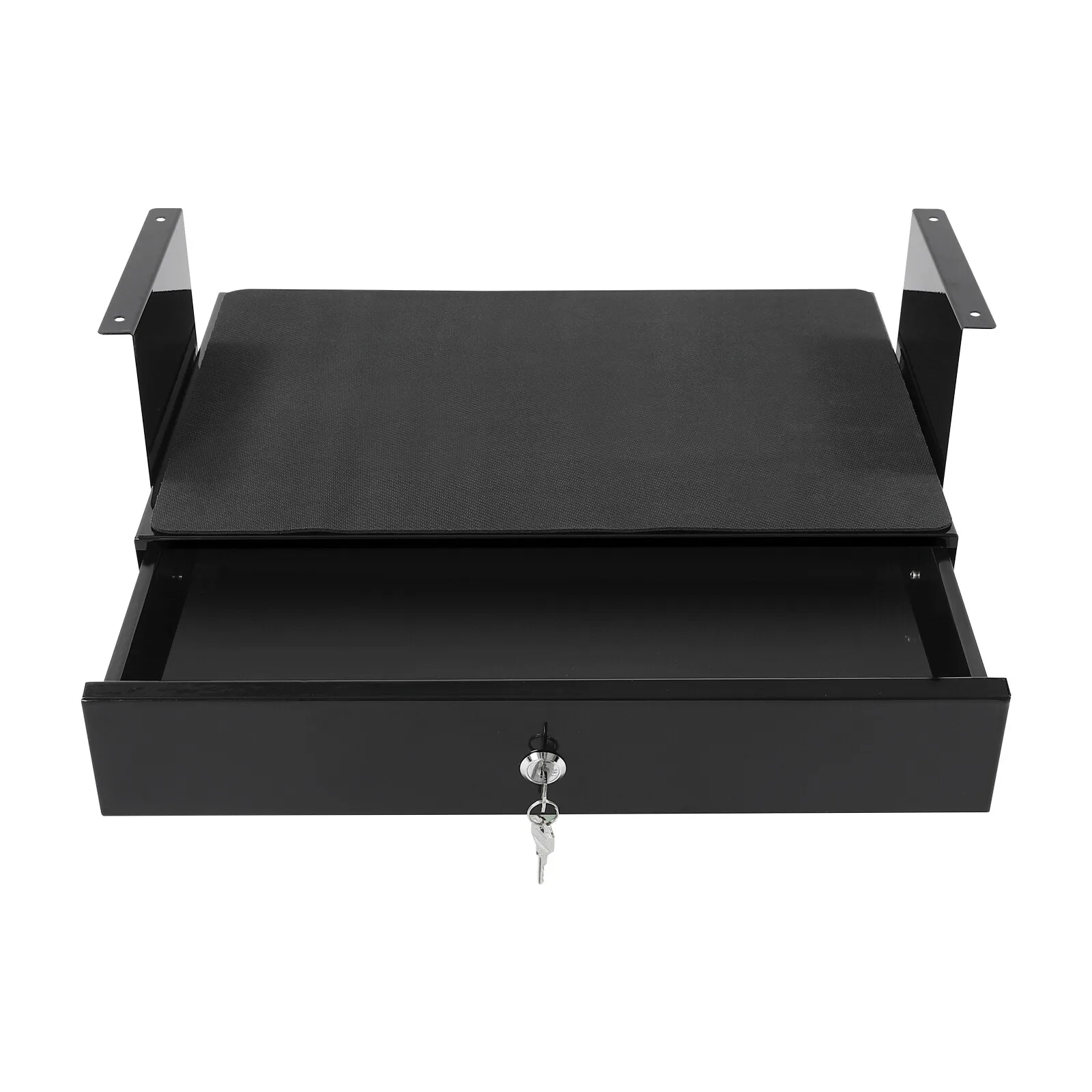 Under Desk Pull-Out Drawer, Anti-Corrosion Iron Frame, Maximizes Desk Space, Easy Installation, Organizes Items