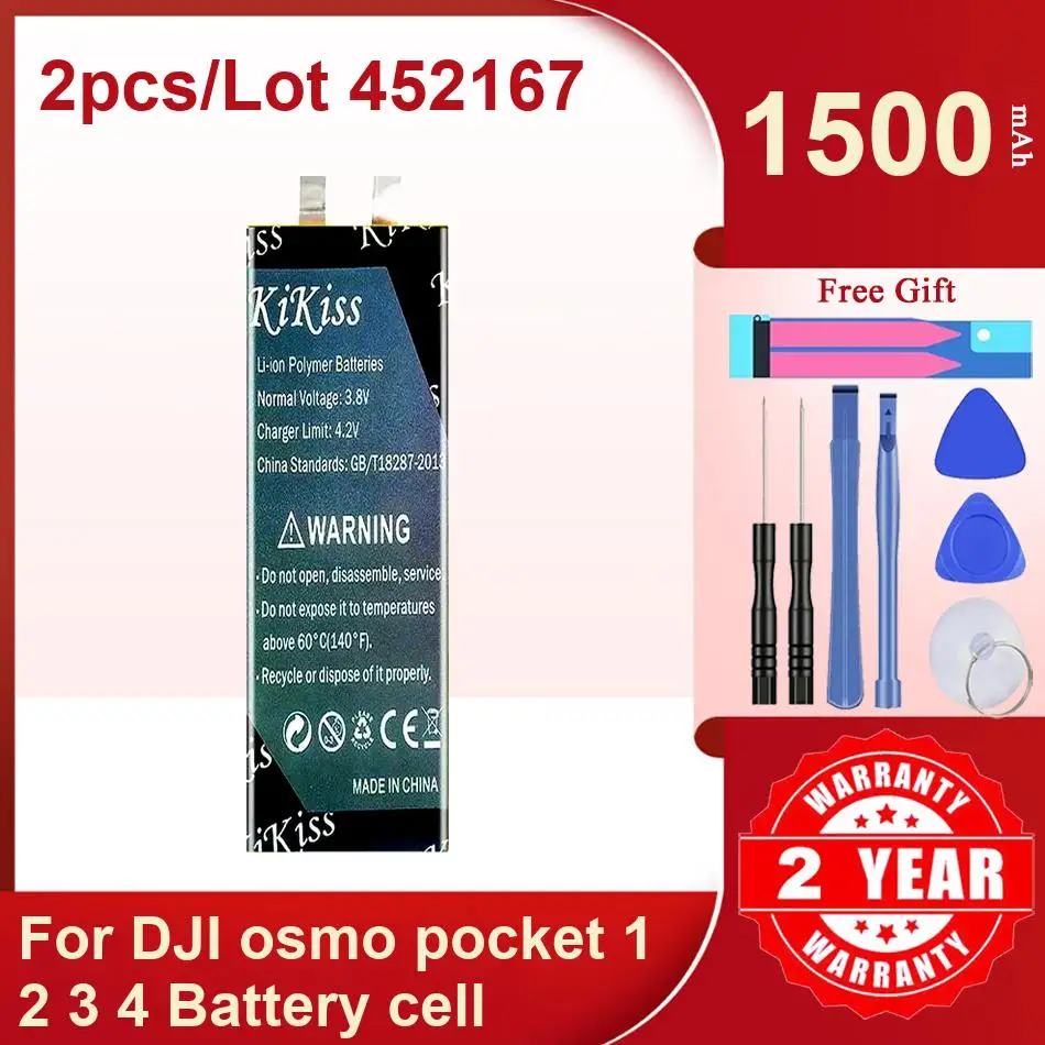 Battery 2Pcs Lot 45… - image