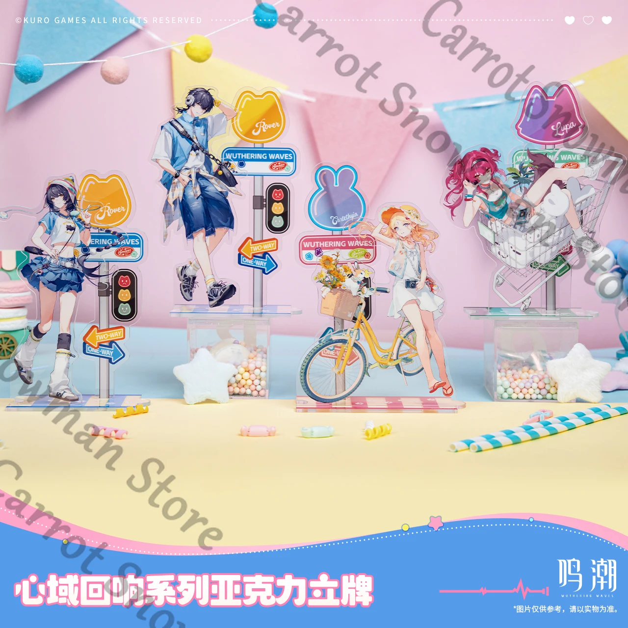 زملاء Wuthering Waves Rover man/Miss Cartethyia Lupa Heart Echo Series علامة أكريليك واقفة رسمية أصلية جمع هدية #1