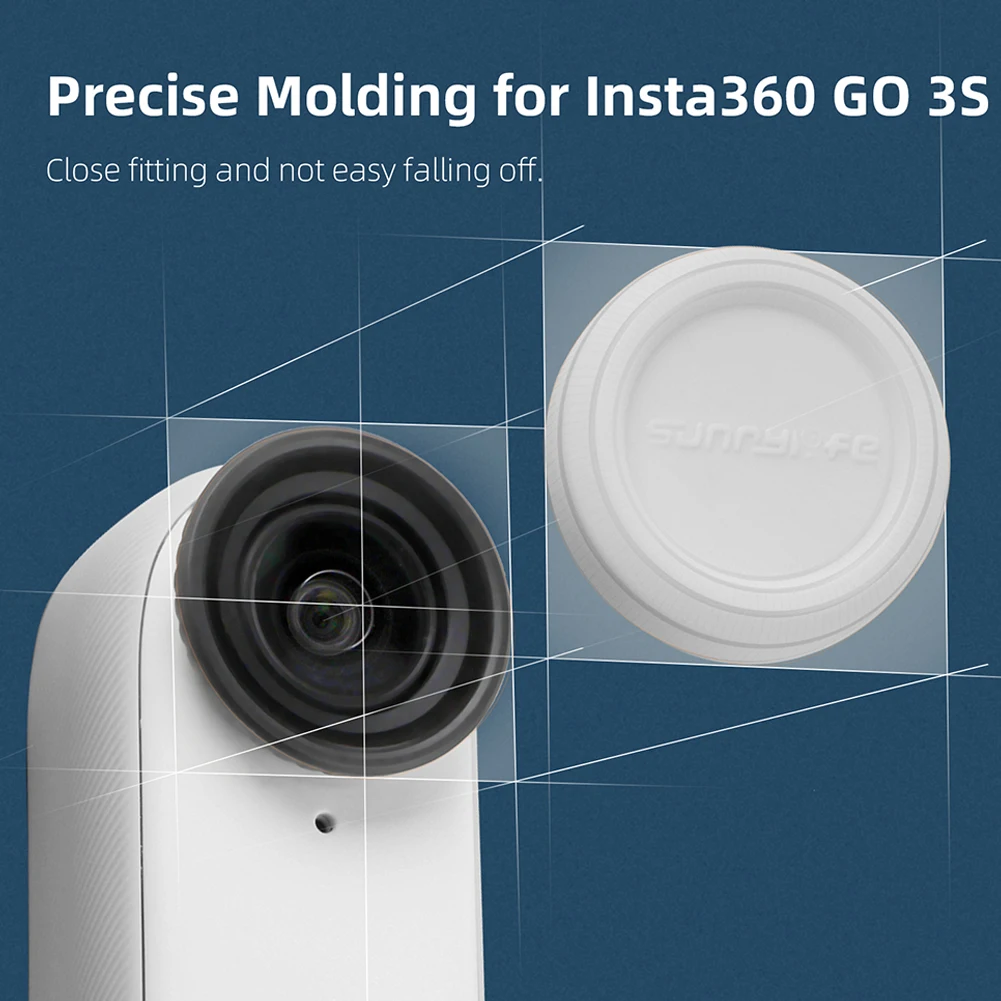 Silikonowa osłona obiektywu do Insta360 GO 3S, ochronna nakładka na obiektyw, odporna na zabrudzenia, akcesoria do kamery Insta360 GO 3S