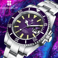 CORGEUT 40mmNH35 Luxury Men's Watches Automatic Mechanical Sapphire Glass Wrist Watch for Men 10Bar Speciality Dive Clock