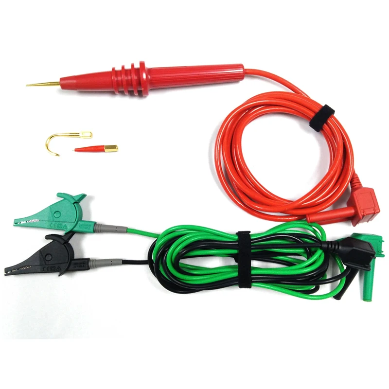 

Multimeter High Voltage Test Stick, Silicone 15KV Test Probe Hook Crocodile Clip for 3121 3122 3123 3125 7465A Megohmmeter Probe