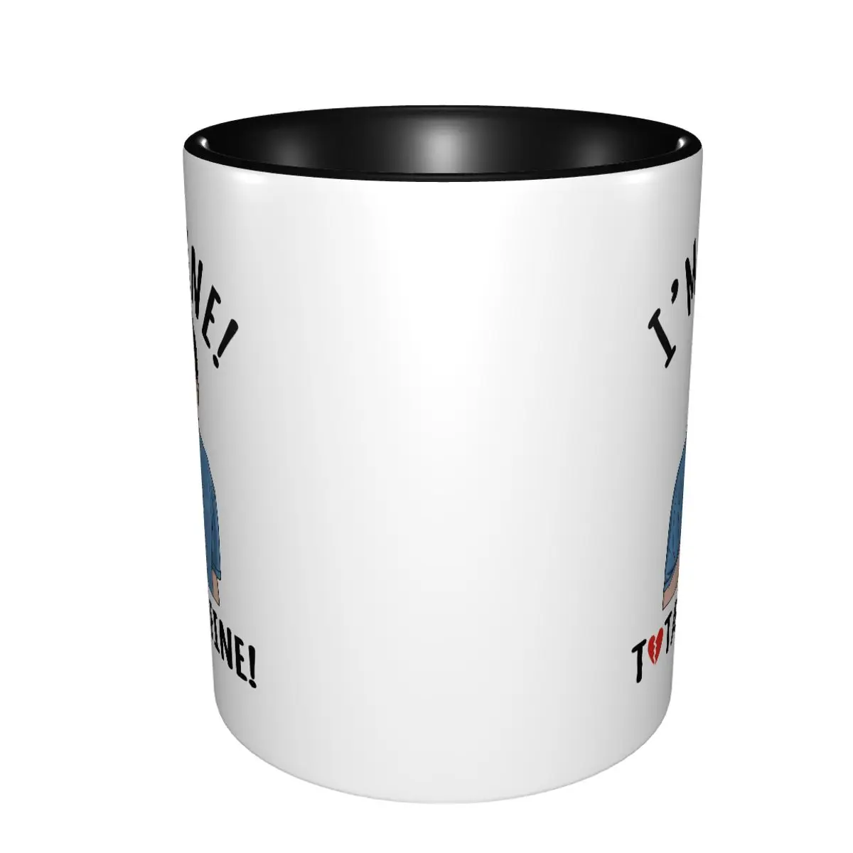 Im Fine Totally Fine Ross Is Not Fine Friends Comedy Tv Show Mug Tea Cups Home The Office Mug Coffee Mugs