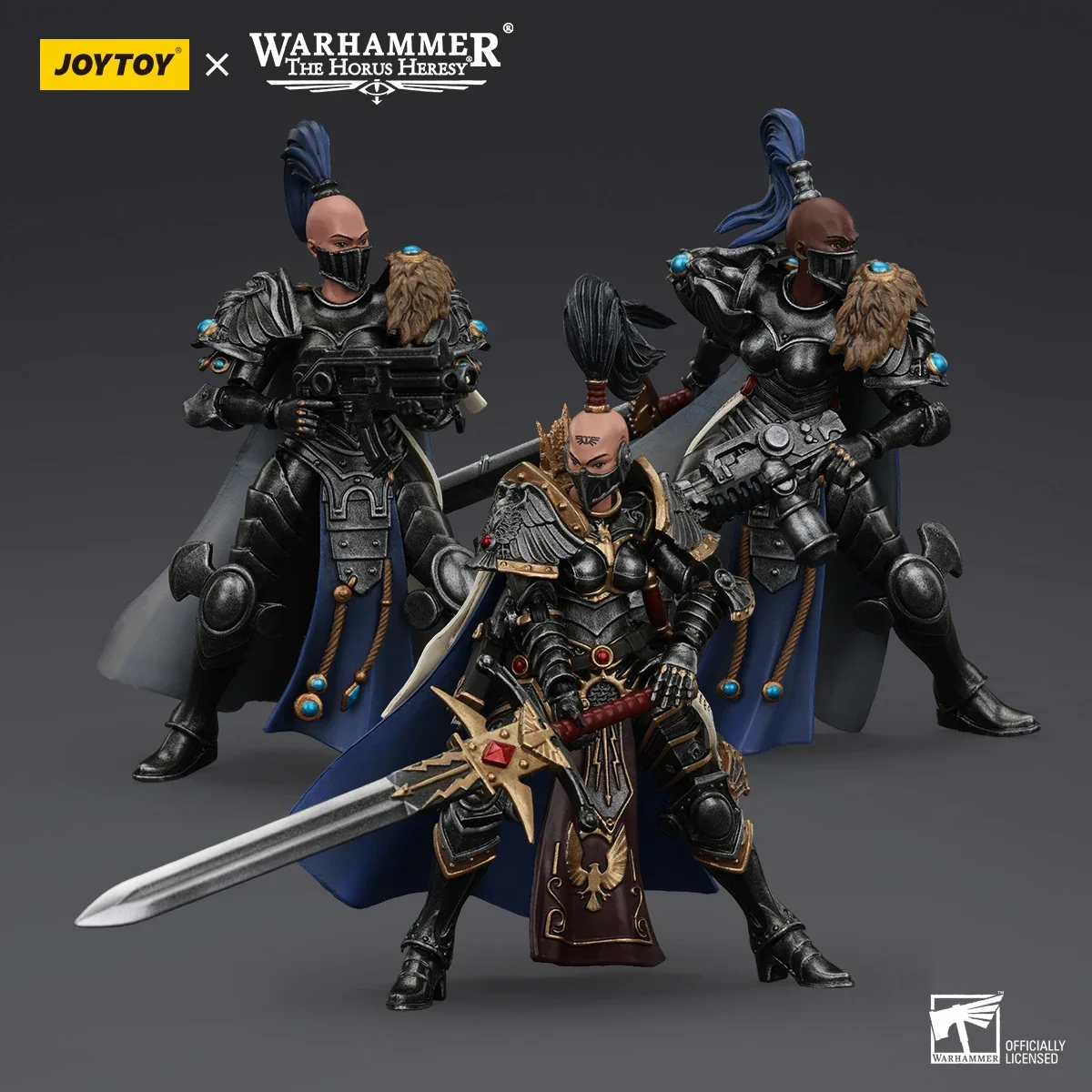 JOYTOY Warhammer Hermanas del Silencia Argent Lynx Vigilator Cadre 3 artículos 1:18 figura de acción Hermanas del Silencia modelo juguetes muñeca