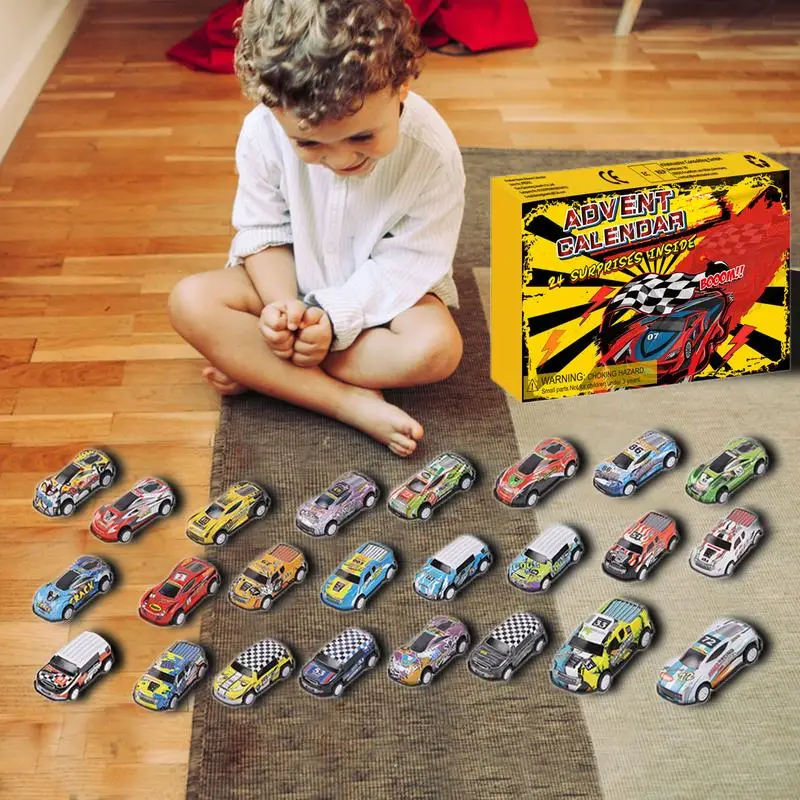 

Christmas Calendar Advent Advent Calendar With Drawers 24 Different Racing Cars For Kids Party Favors Classroom Prizes Christmas