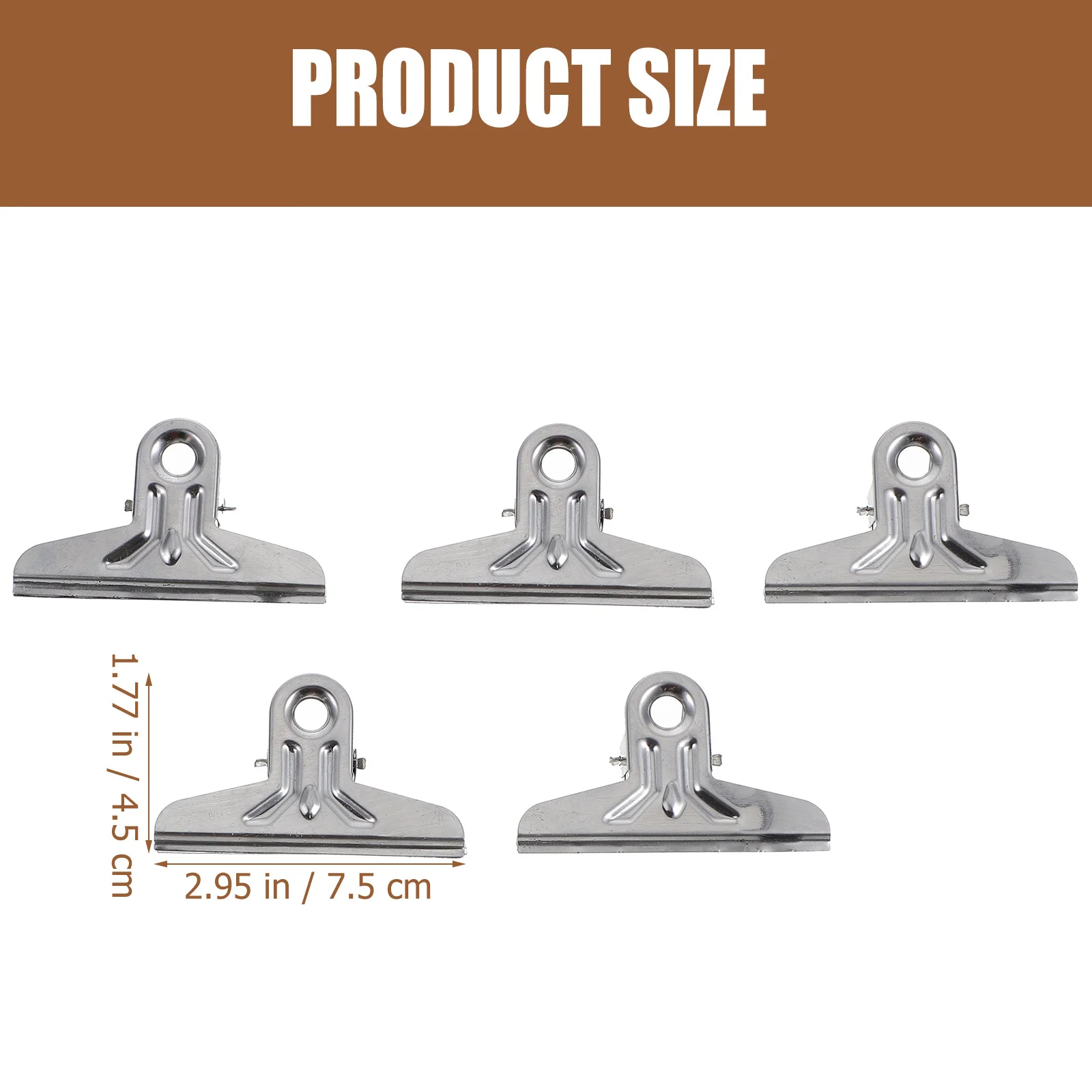 20Pcs Stainless Steel Drawing Board Clips Large Sturdy Sketch Clamp for Painting Document Photo Clips Sketch Clamps