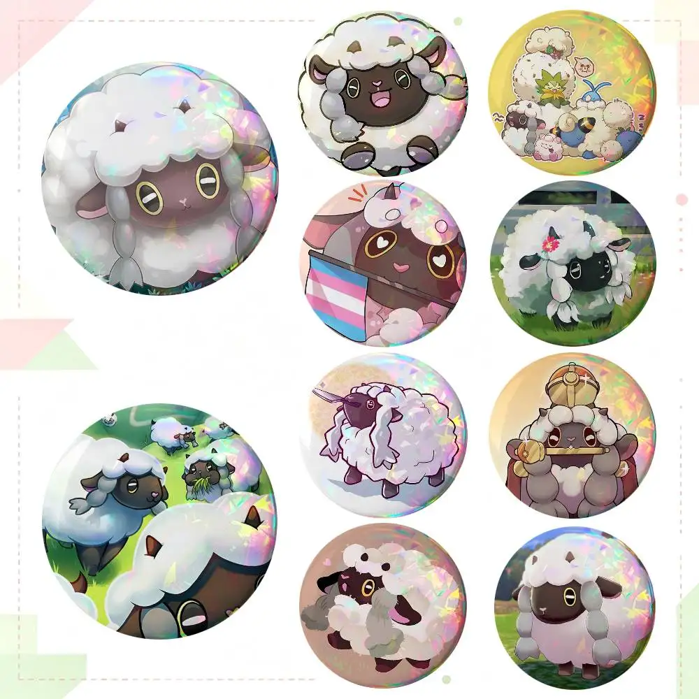 Wooloo Cute Sheep Cartoon Round Badges Can Be Used To Decorate Clothes And Backpack Pins
