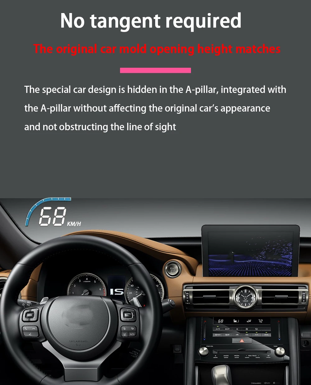 Car Special Hidden HUD Head Up Display Speedometer Speed Projector Alarm for Lexus IS IS200t IS300 IS250 IS350 IS300h IS500 2013