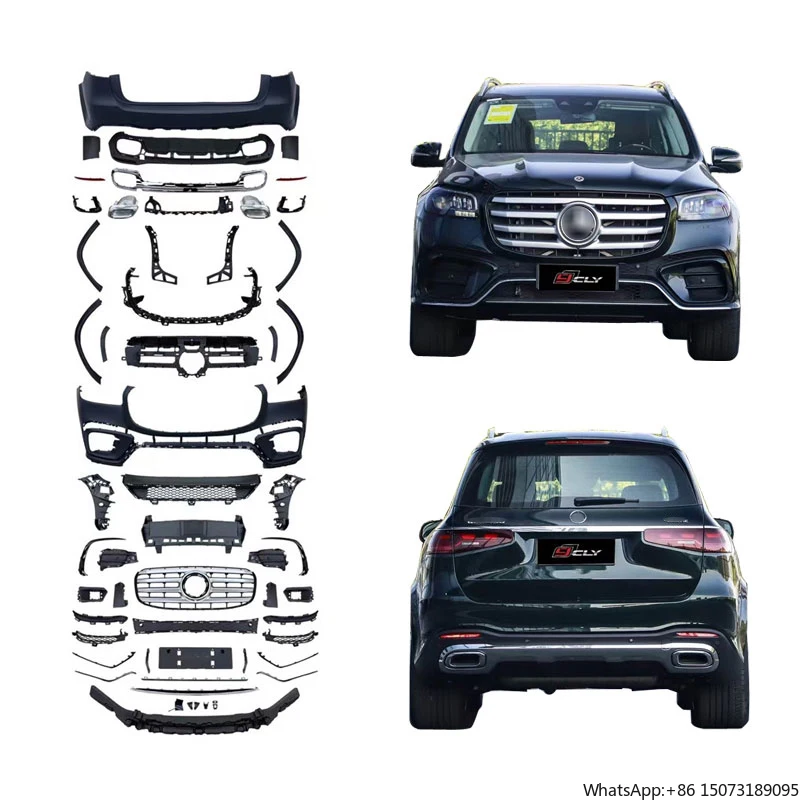 

Комплекты кузова для GLS X167 2024, обновленный GLS450, спортивный комплект кузова, решетка переднего бампера, расклешенное крыло, диффузор, выхлопная труба
