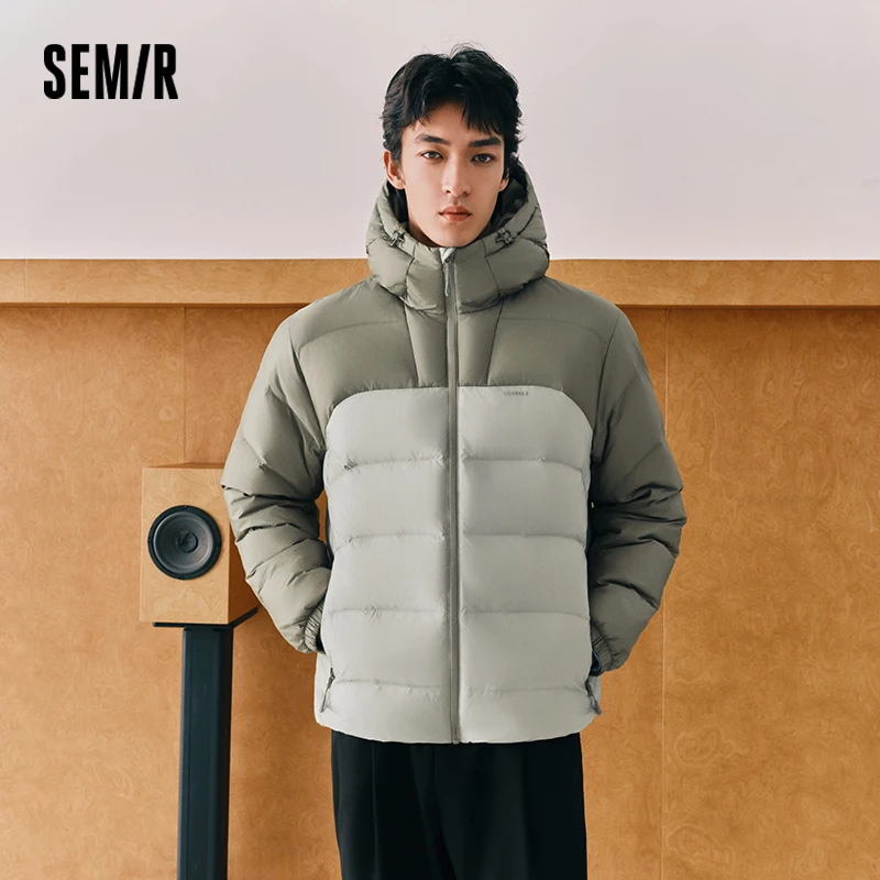 Semir Men Down Jacket Water Repellent 90 Percent Down Fill 2026 Winter Cold Weather Everyday Style Outdoor Layer