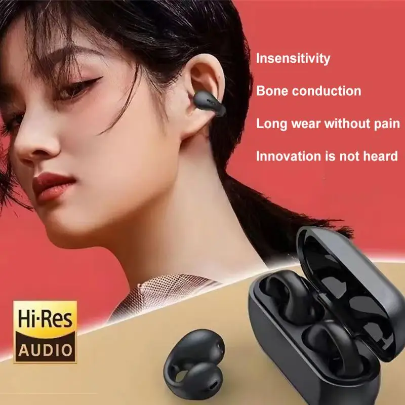 For Ambie Sound Earcuffs Earbuds Earring Wireless Earphones Auriculares Headset TWS Sport