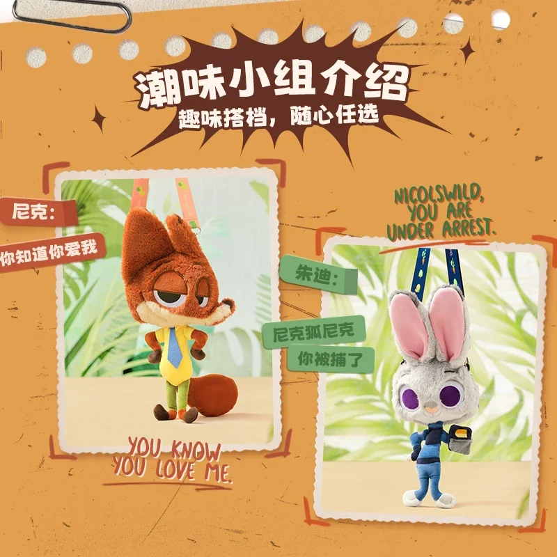 MINISO Disney Zootopia seria Judy Hopps Nick torba Anime Cartoon śliczne pluszowe lalki torby na ramię dziewczyna prezent urodzinowy