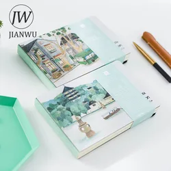 JIANWU Hangzhou Impression Landscaping Material Collage A5 DIY Notebook Creative DIY Journal Student Supplies Stationery