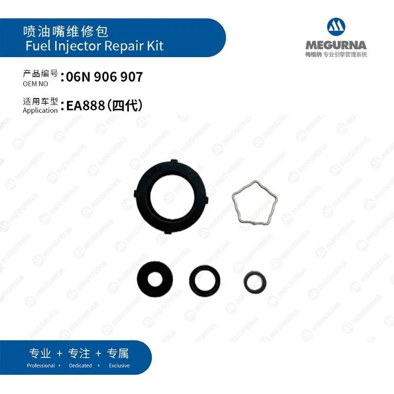 

EA888 Gen 4 06N906907 5pcs Fuel Injector O-ring Seals Repair Kits For AUDI A1 A3 Q3 Q5 VW Golf Passat Polo T-ROC Tiguan SEAT