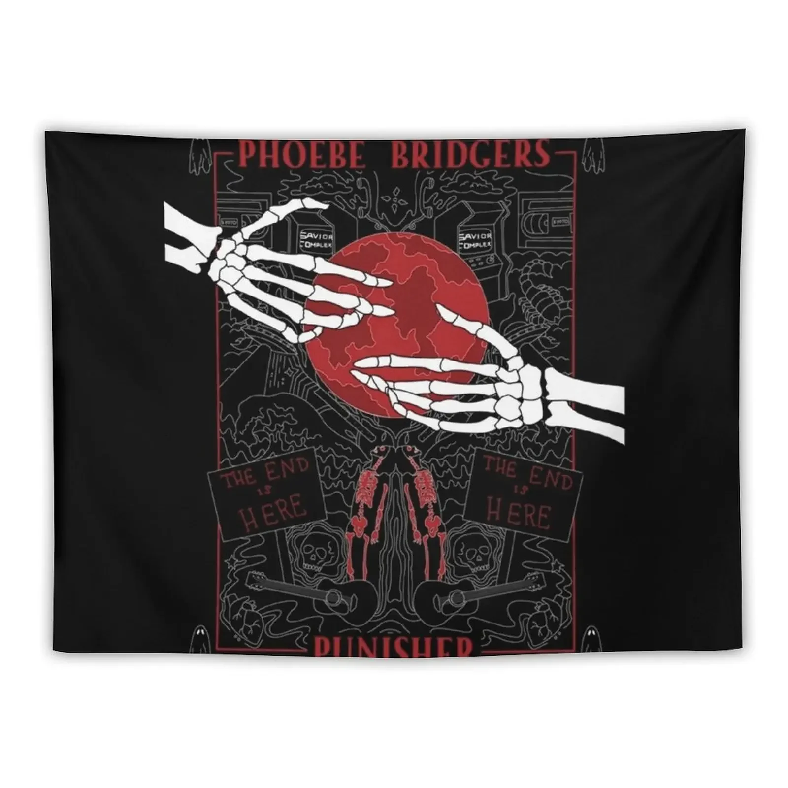 Phoebe bridgers Tote Bag Tapestry Cute Decor Bedroom Deco Aesthetic Room Decors Tapestry