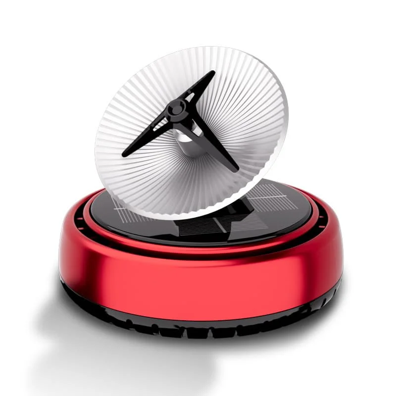 Solar Powered Rotating Radar Car Air Freshener Satellite Dish Perfume Dashboard Ornament Auto Interior Decoration Gift