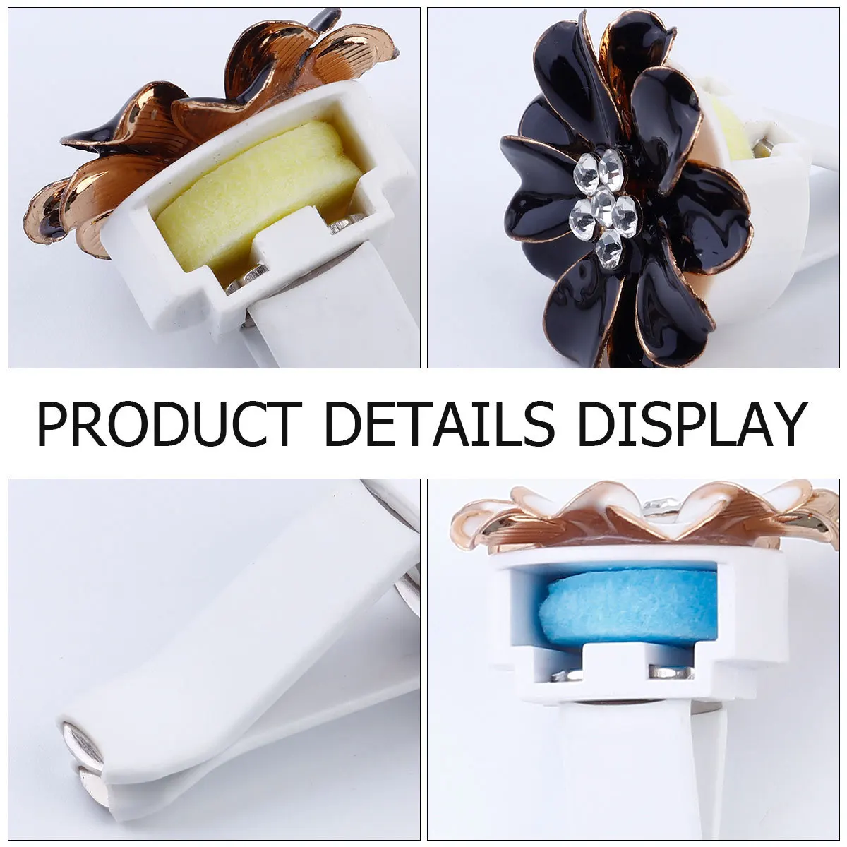 

3 pcs Air Freshener Aromatherapy Flower Shape Vent Clip Diffuser For Car Interior Aromatherapy Fragrance Accessories