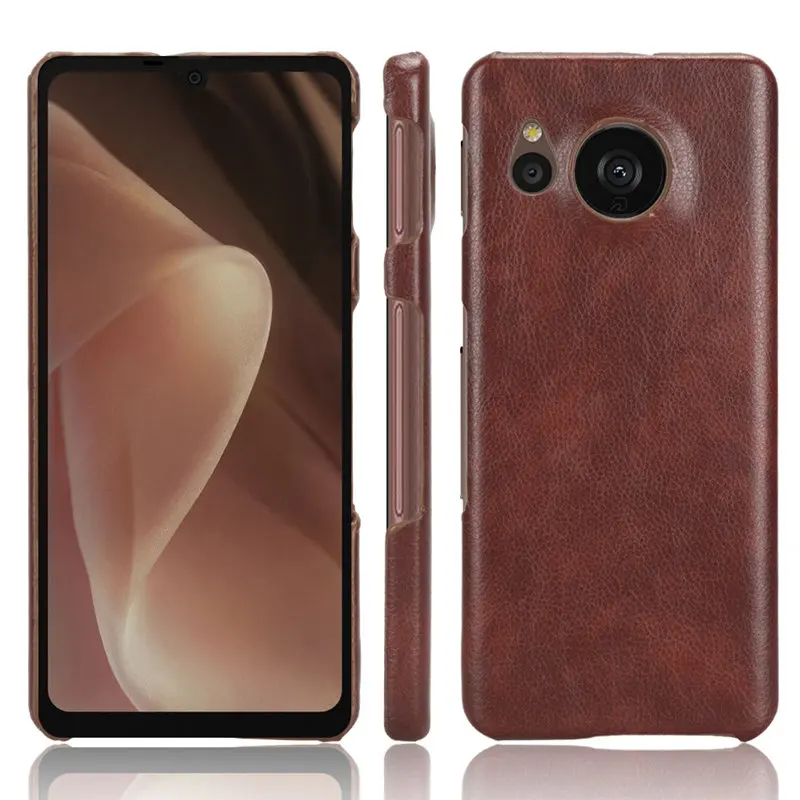 Funda de piel sintética para Sharp Aquos Sense7 Plus, carcasa trasera mate dura para Sharp Aquos Sense 7 Plus Sense7Plus
