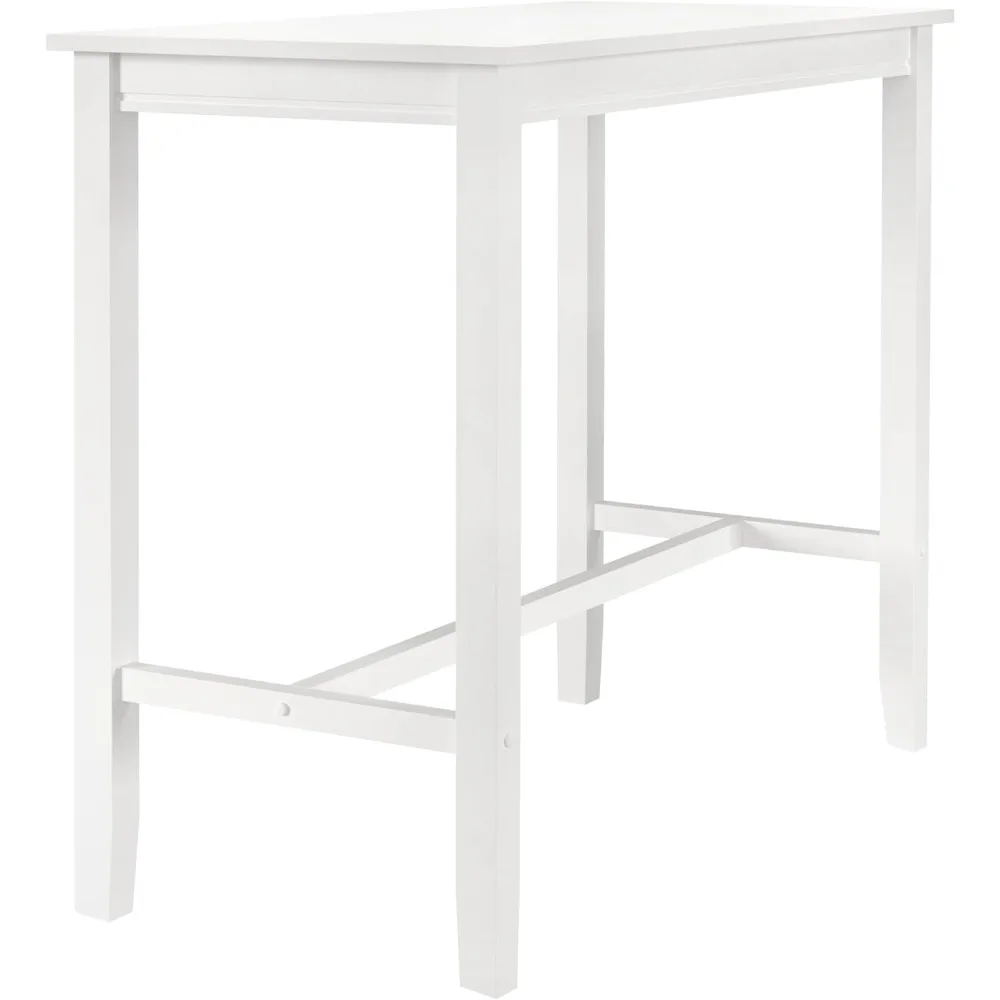 

Claridge White Wooden 42 inch Tall Bar Height Pub Table
