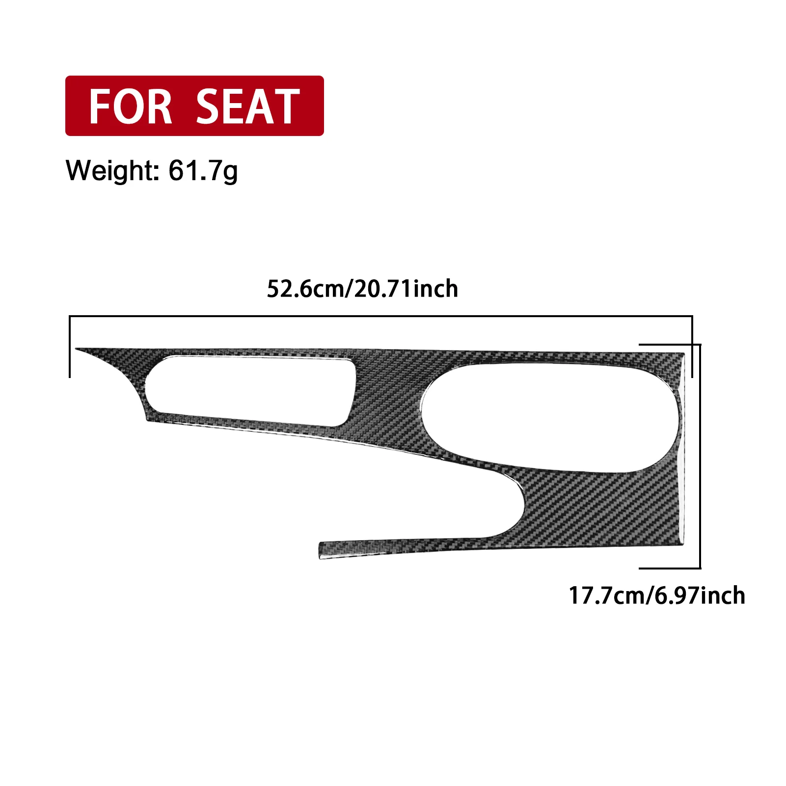 

Center Console Cup Holder Panel Interior Trim / 3K Carbon Fiber+ Resin / 3mm Anti-Scratch / For SEAT Leon MK2 1P Cupra FR 05—12