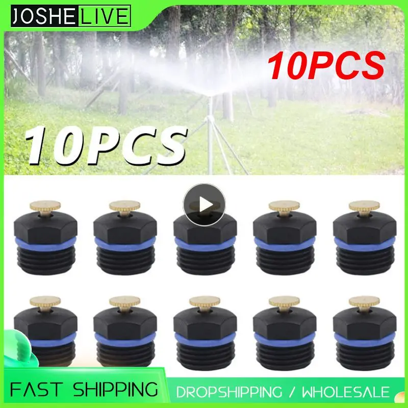 

10PCS Inch Male Thread Adjustable Atomizing Cooling Nozzles 360 Degree Garden Agriculture Lawn Irrigation Sprayer Sprinklers