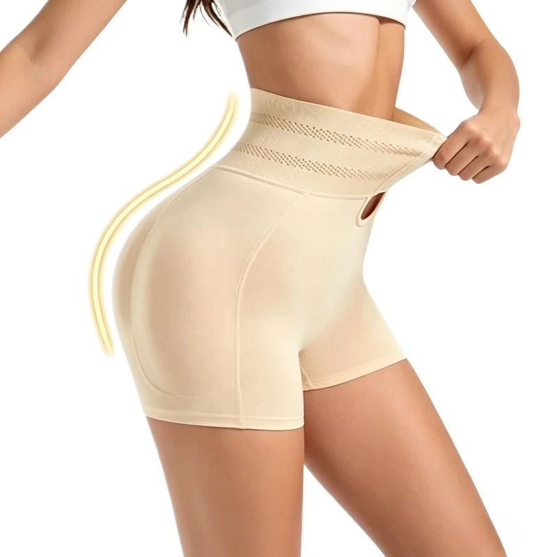 Faja Moldeadora Acolchada con Efecto Levanta Glúteos y Control Abdominal, con Almohadillas, Cincher de Cintura, Faja Reductora y Bragas Push-Up para Reducir Grasa Abdominal