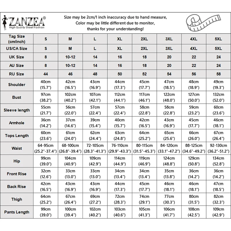 ZANZEA Autumn Women Fashion Pant Sets Long Sleeve V-Neck Shirts and Long Wide Leg Pants Casual Loose 2pcs Elegant 2 Piece Outfit