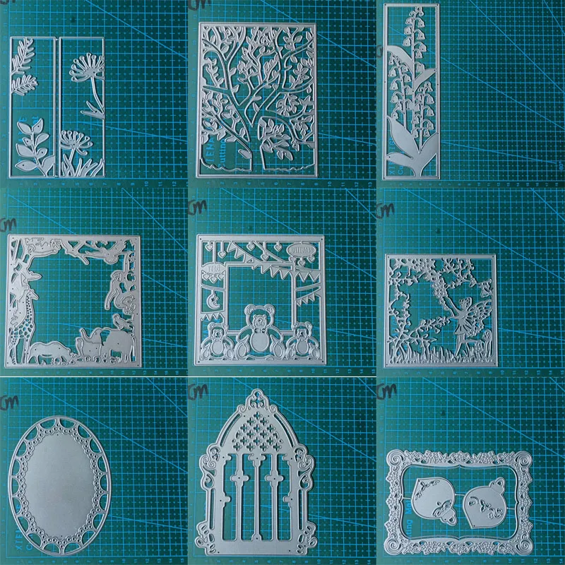 Frame border metal cutting dies mold Scrapbooking decoration paper craft knife mould blade punch template Embossing stencils