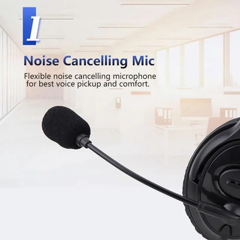 Computer Teaching Telephone Headset With Microphone Type-C For Zoom Skype Office Call Center 1Set