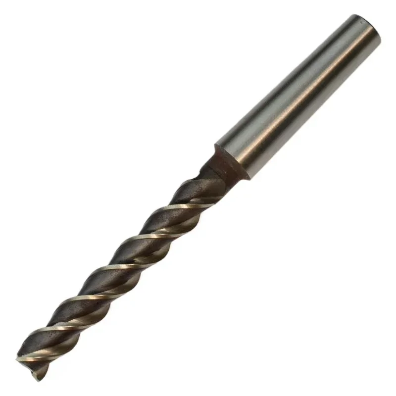 High Speed Steel  Groove or Deep Step Coarse Tooth Mohs Taper Shank Extended End Mill