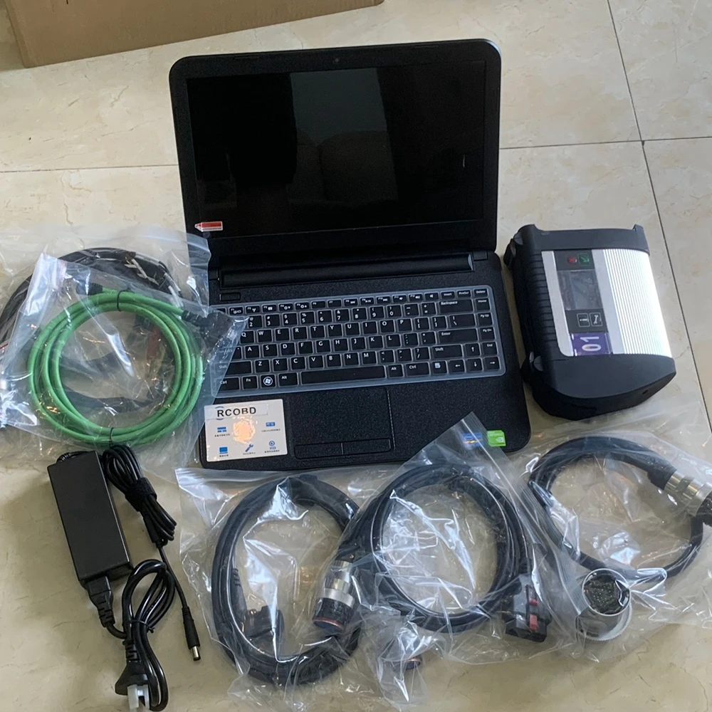 MB Star C4 SD Connect with Latest Software New Laptop I5 8G PC 3in1 for Auto Diagnostic Tool Whole Set