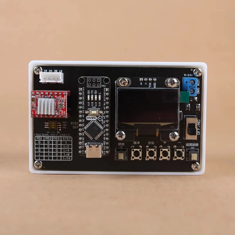 Programmable 42 Stepper Motor Controller - Adjustable Speed, Forward/Reverse & Auto-Reciprocating Motion Driver