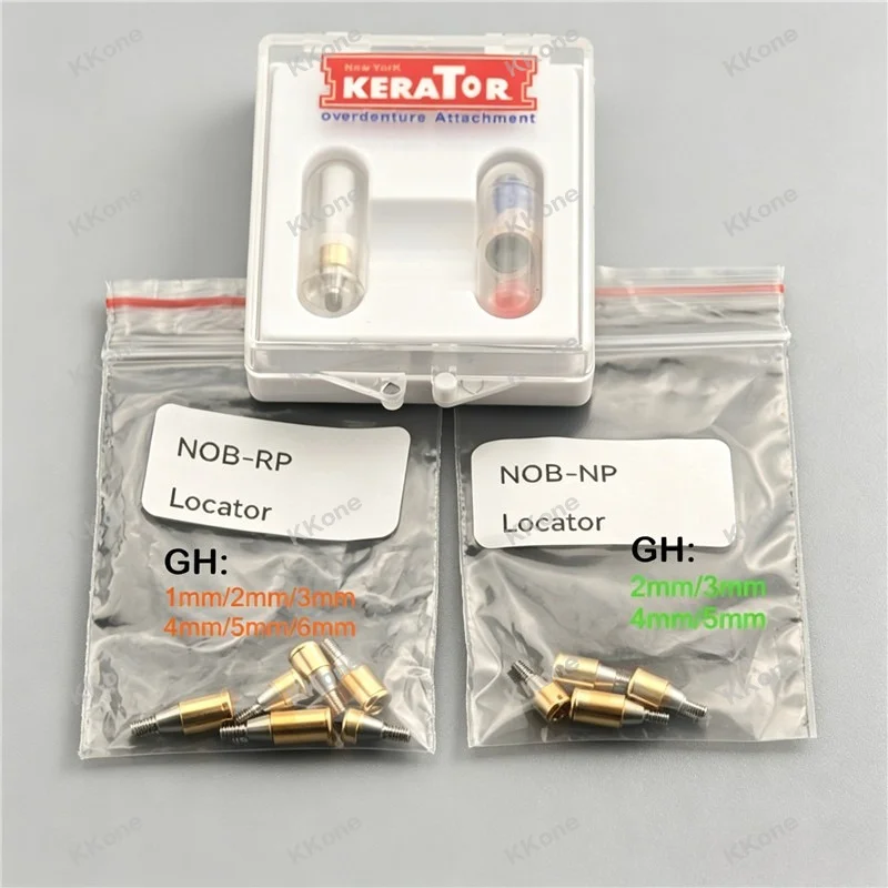 5Sets Dental Implant Locator Abutment for Nobel Biocare NP&RP - Food Grade Titanium Alloy Dental Clinic Implant Accessory