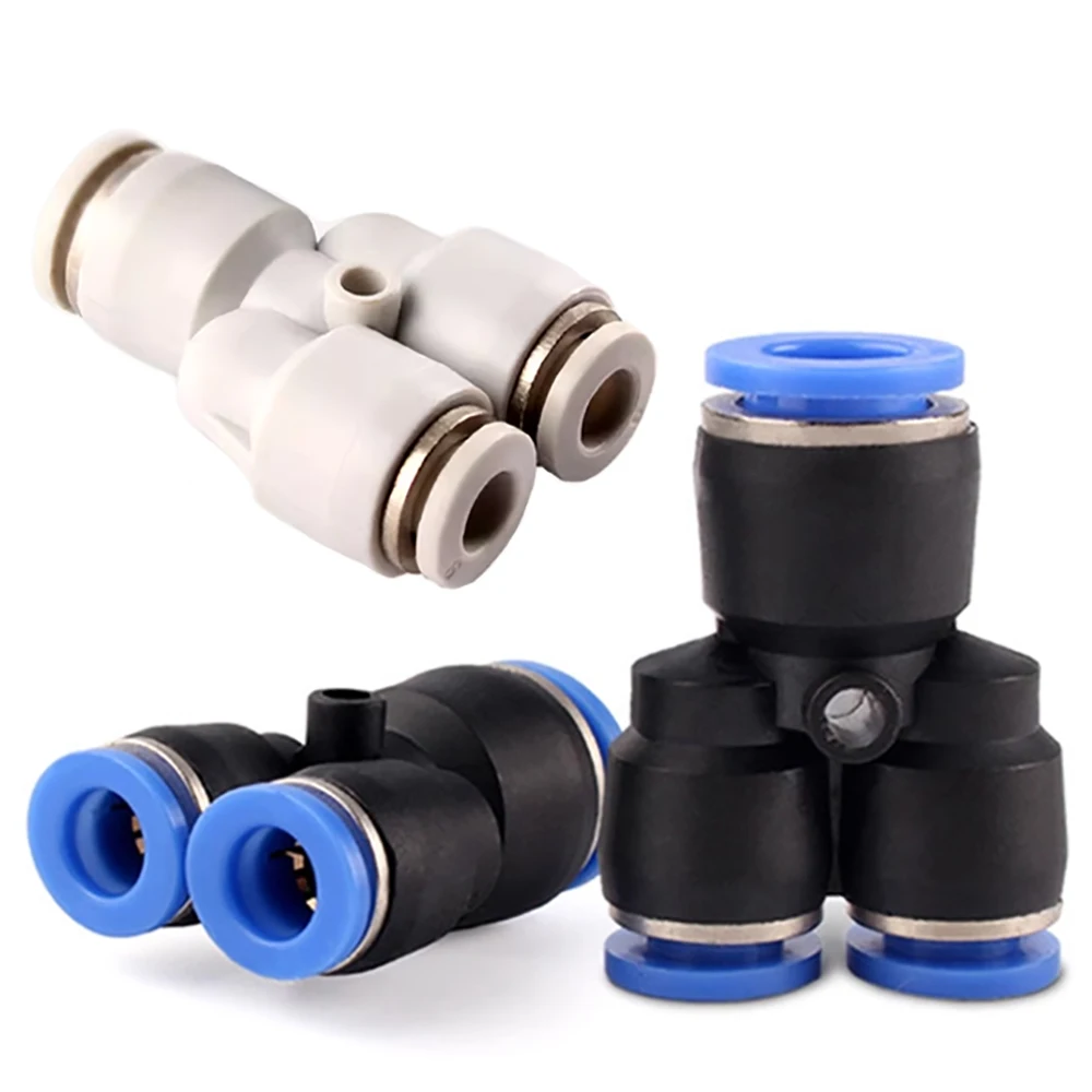 

1pcs Pneumatic Fittings PW Series Blue / White OD 4mm 6mm 8mm 10mm 12mm Air Pipe Hose Quick Push in Hose Jions