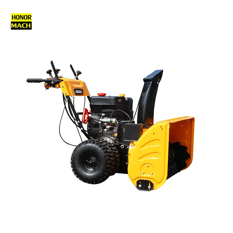 Factory Outlet Hand Push Hydraulic Snowplow Small Snow Sweeper With Powerful Engine For Sale