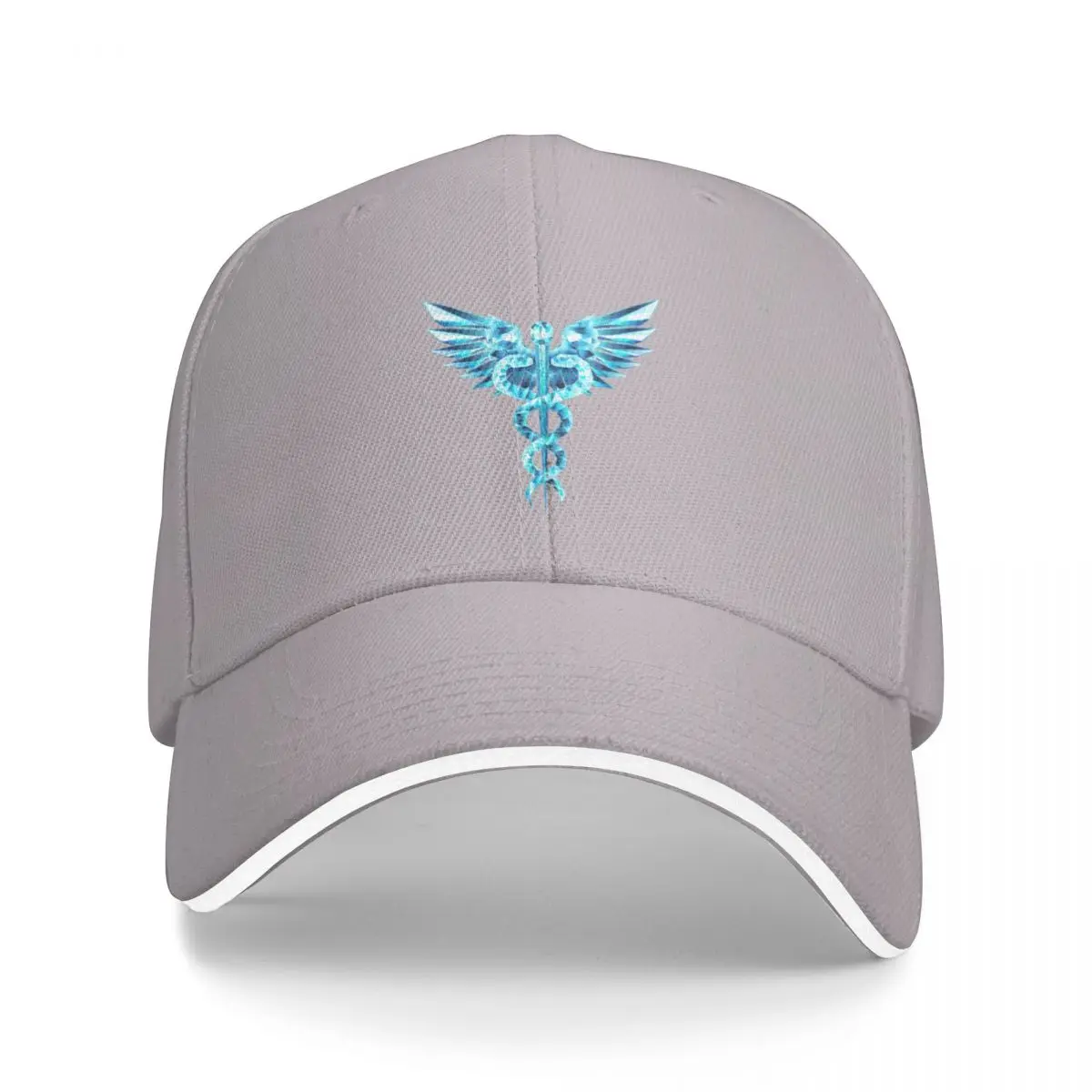 Blue Caduceus Symbol Cap Baseball Cap icon wild ball hat Women's golf wear Men's