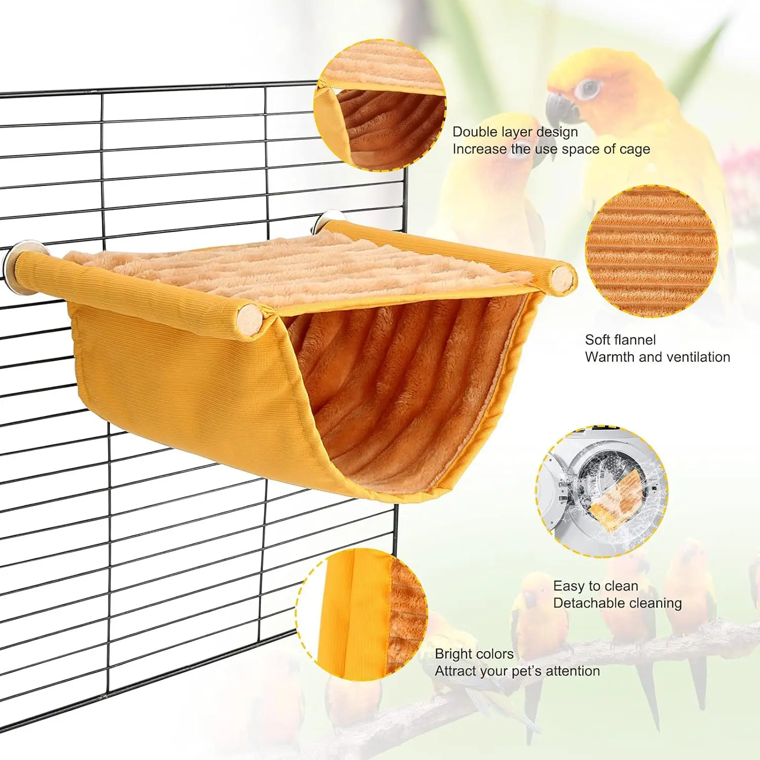 Parrot Hanging Nest Hammock 2
