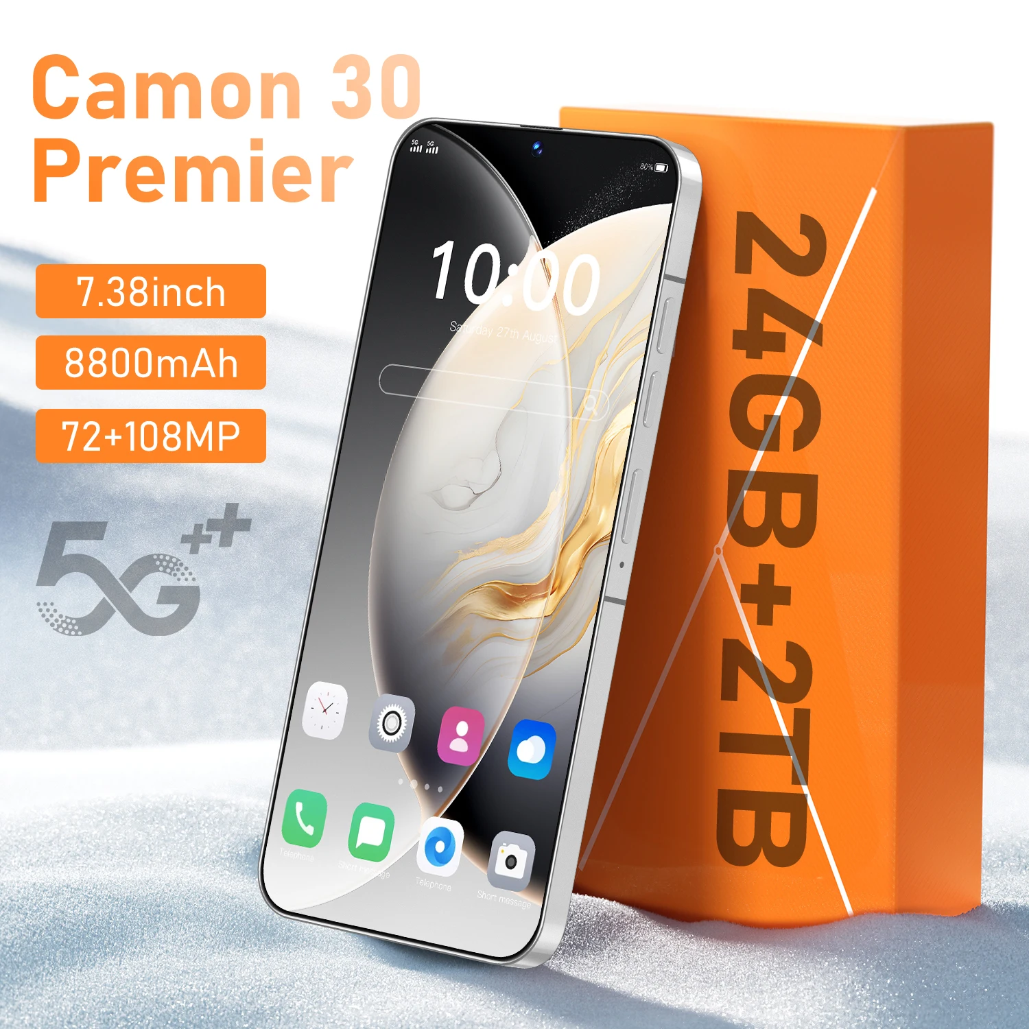 2025 Original Tablet Camon 30 Premier 7.38 inch HD 4K Android 14 22GB+1TB 8800mAh Battery 4G 5G Dual Sim Card WiFi GPS Google