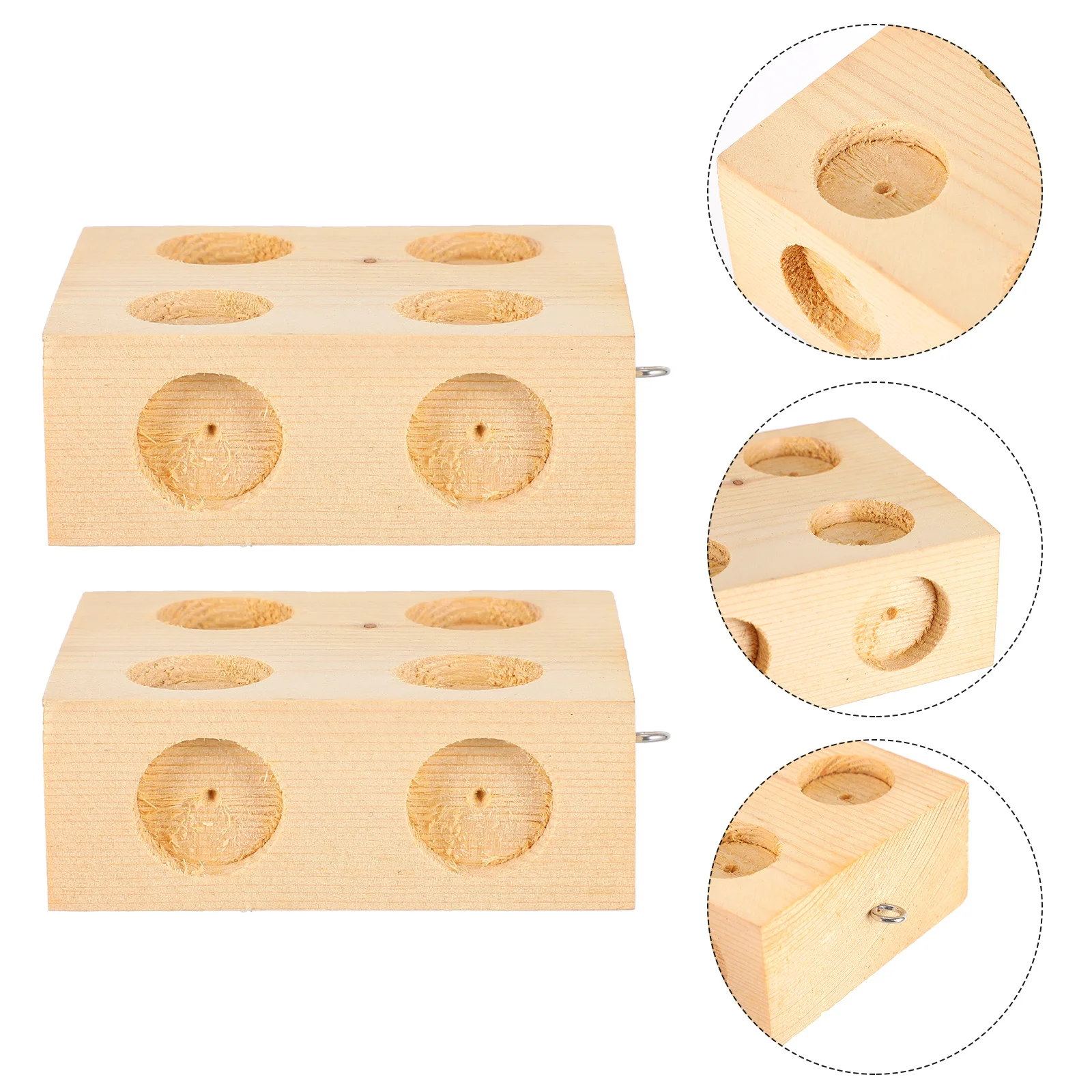 2Pcs Holz Block Reibung Block Geneigt Flugzeug Experimentelle Ausrüstung Mechanik Physik Lehrmittel Geneigt Flugzeug