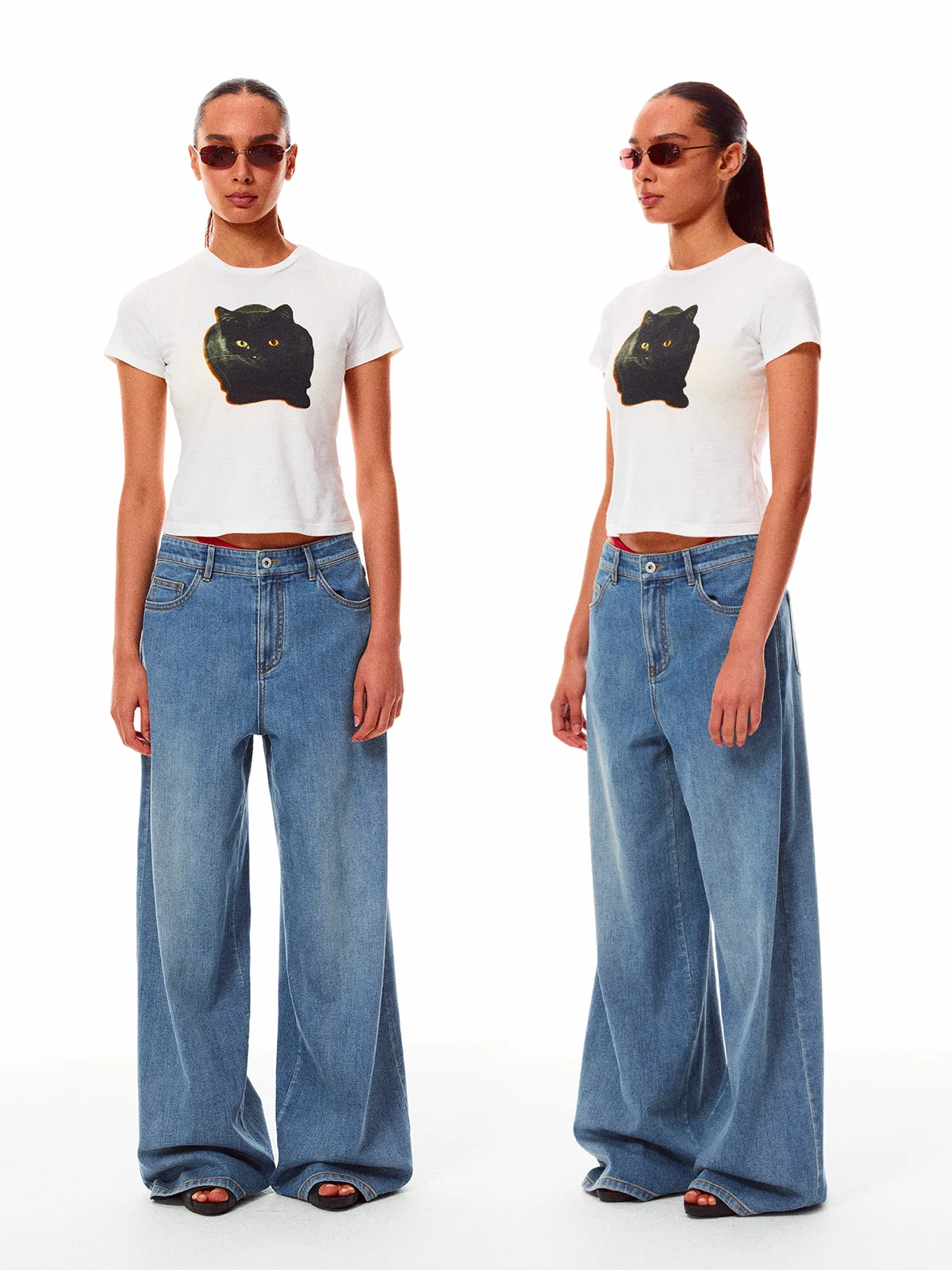 

Классические винтажные джинсы с высокой талией и широкими штанинами, мягкие, тонкие, дышащие, летние, повседневные, хлопковые брюки, женские свободные летние джинсы