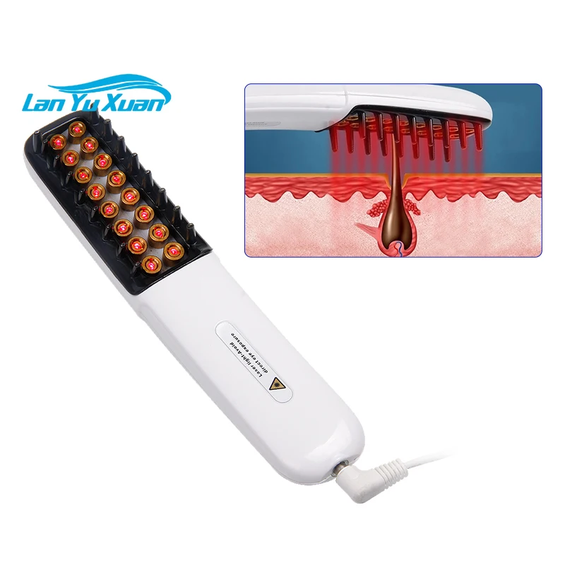 

The New mini red light laser organic hair care treatment hair growth brush