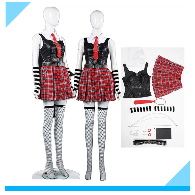 

Fantasia MisaMisa Cosplay Costume Anime Adult Women Shirt Vest JK Uniform Skirt Belt Tie Outfits Halloween Carnival Party Suit